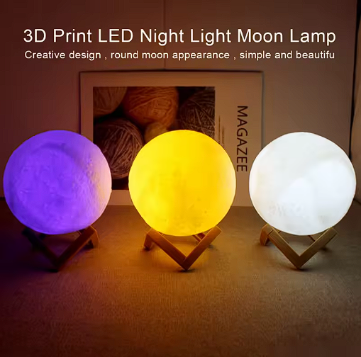 Luce da libro Luce lunare a LED Luce a forma di luna