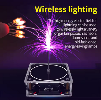 Musica Tesla Coil Bluetooth/AUX Carillon dual mode Fulmine artificiale Ingresso audio toccabile Esperimenti scientifici Bluetooth